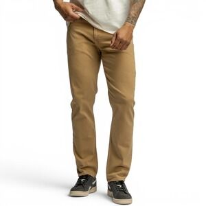 Revtown The Sharp Jeans Mens 34x30 Field Khaki Straight Leg Performance Stretch